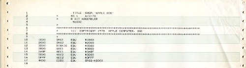 Company History Museum and Digibarn Computer Museum publish source codes for historic Apple's software