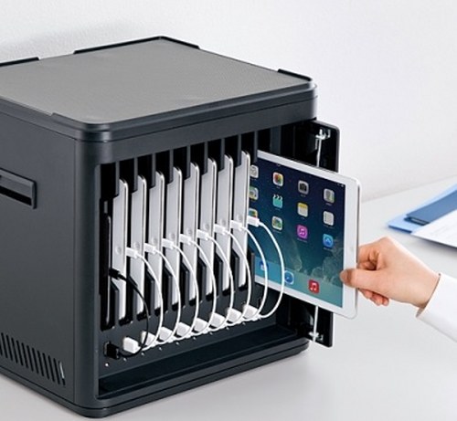 Sanwa Supply releases 100-CAB001BK cabinet for storing 10 tablets
